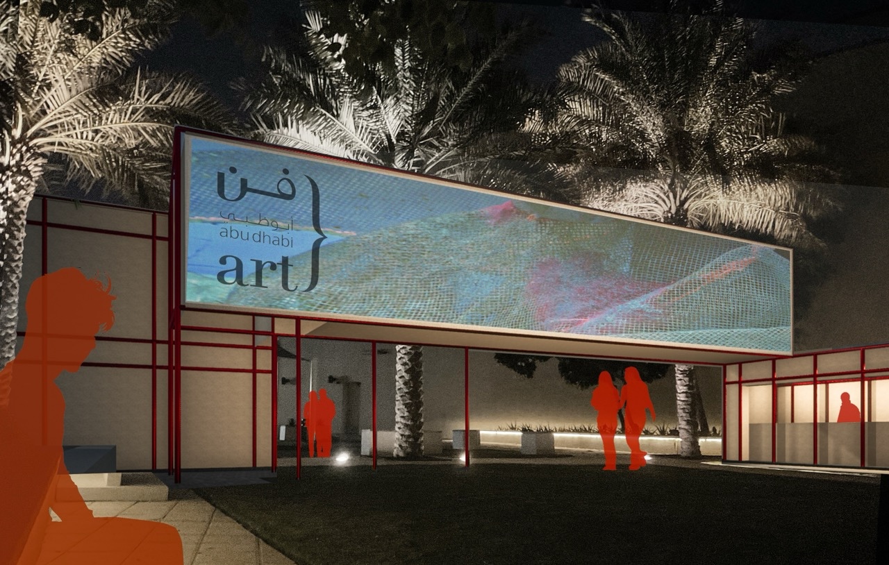 Render of Impermanence at night