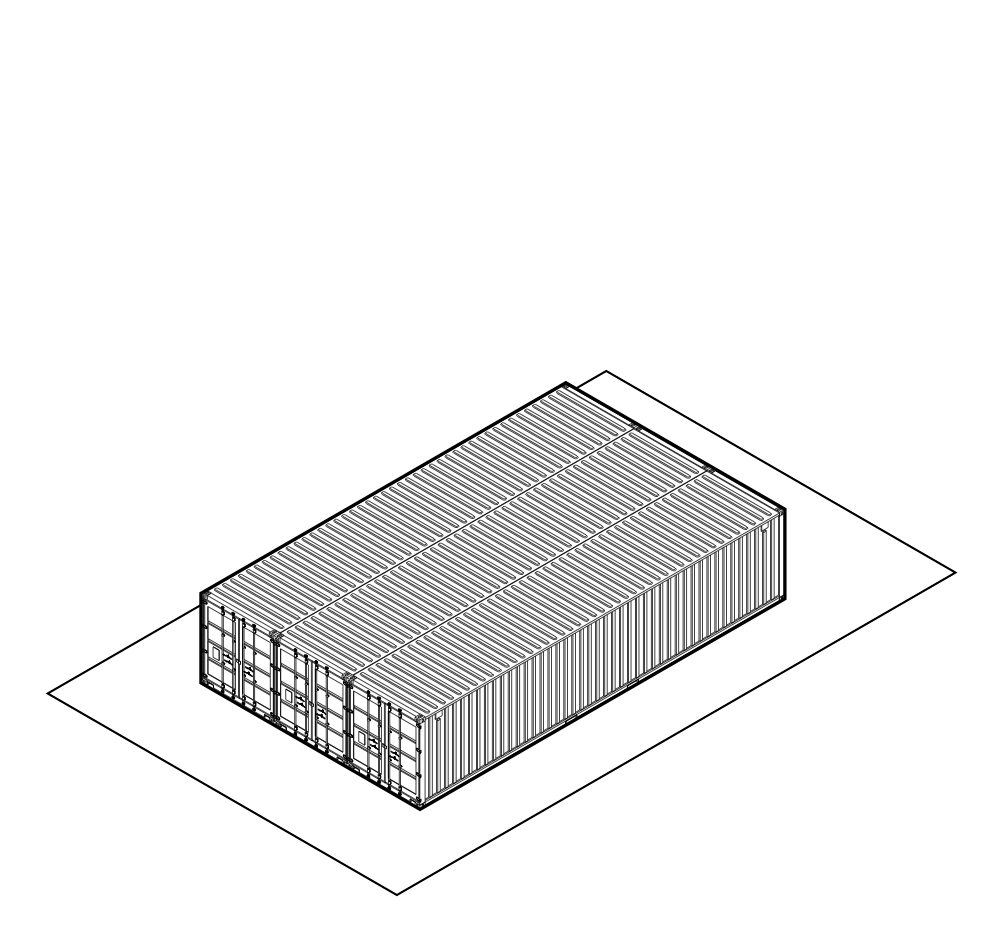 Container form of the building