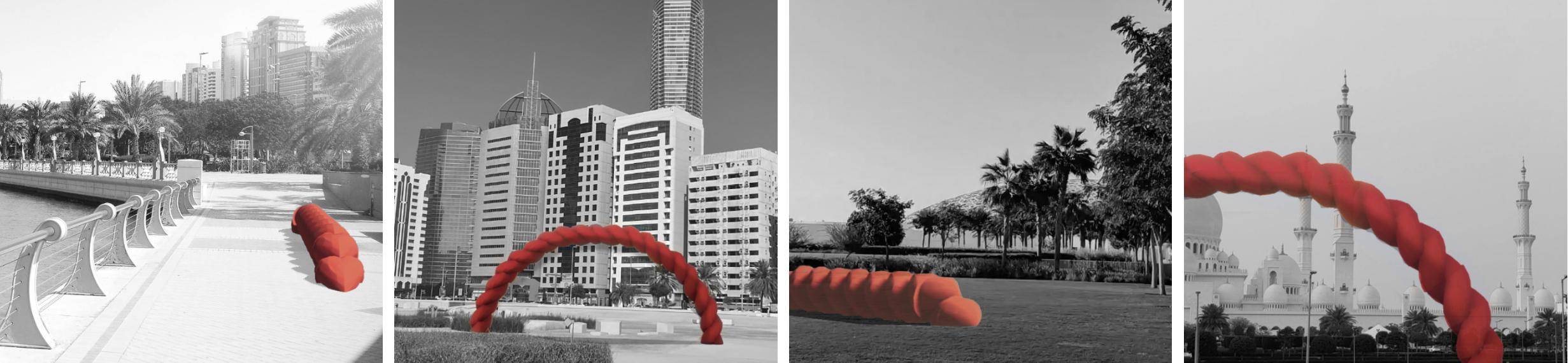 Renders of Urban Fabric across Abu Dhabi