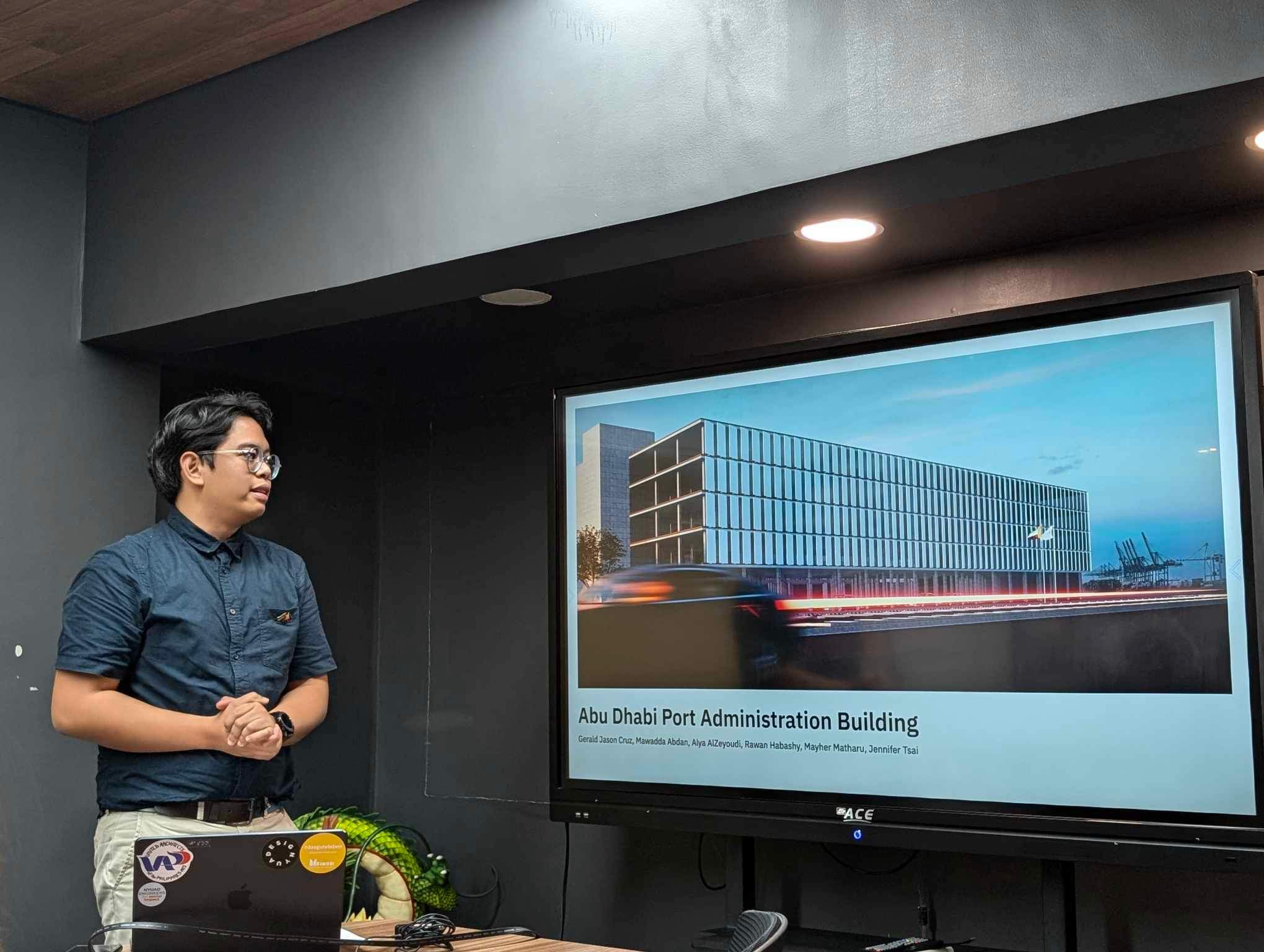 Presenting my thesis to the jury