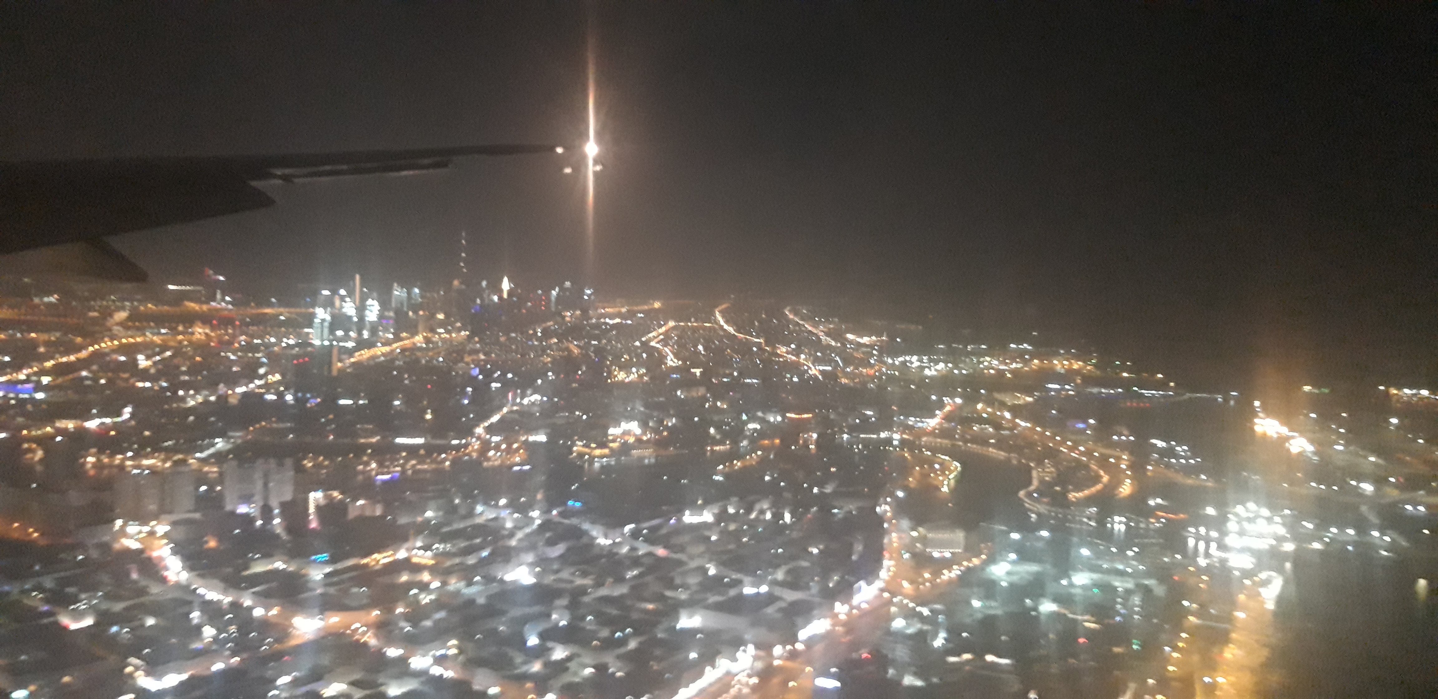 A photo I took as I landed for the first time in the UAE back in 2020.
