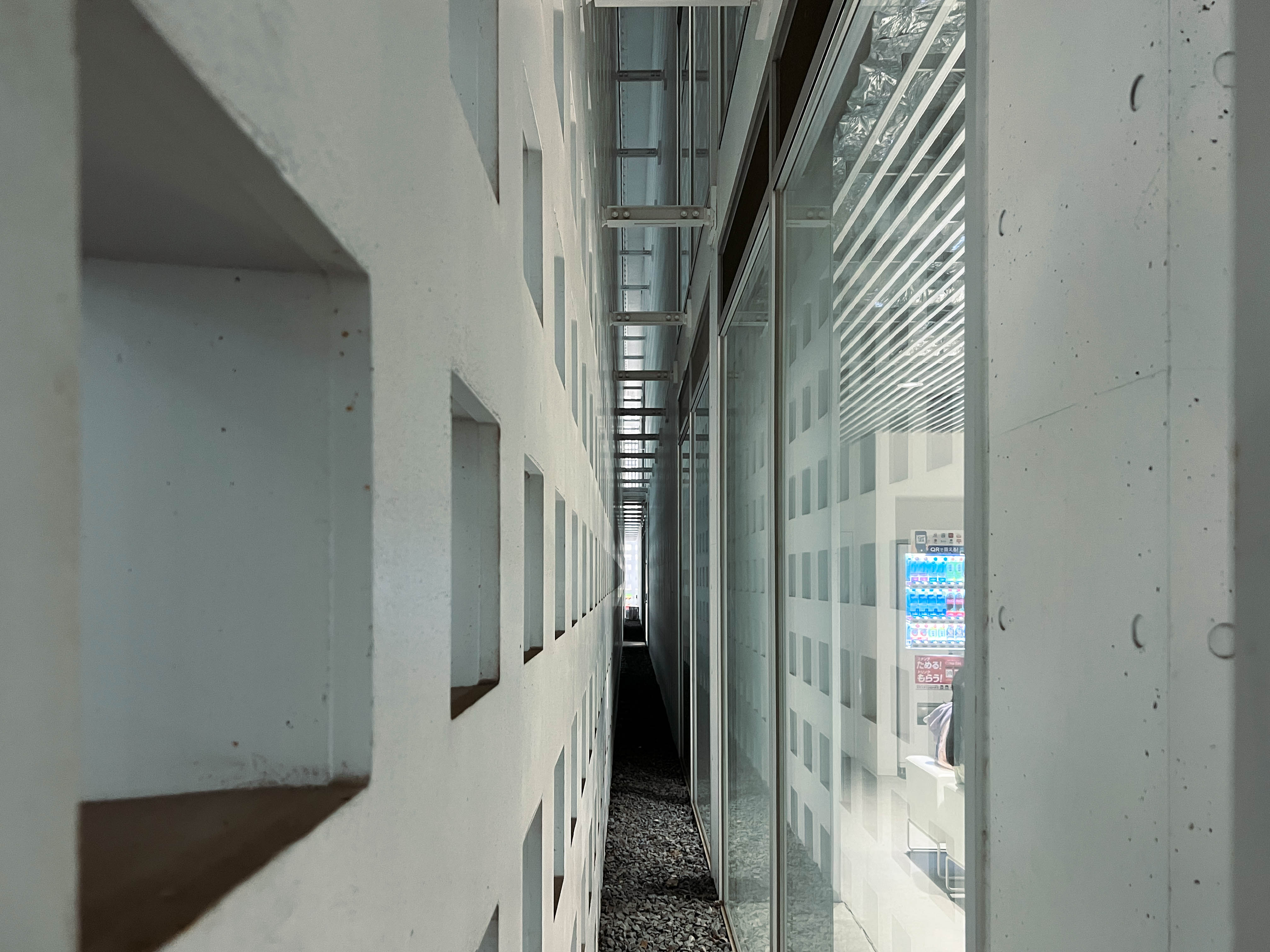 Liminal spaces in between indoors and outdoors.