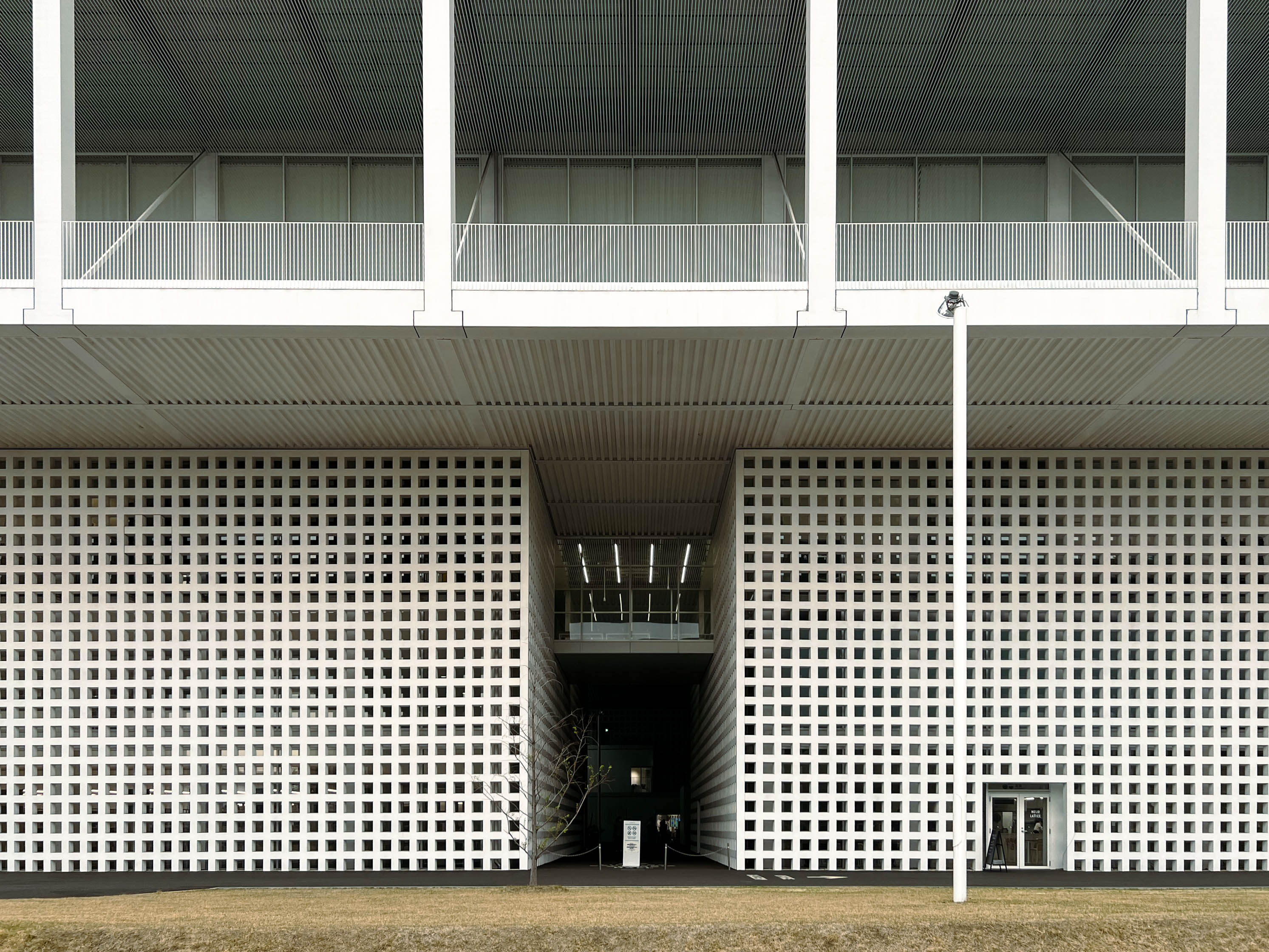 Entrances into the center of the campus.