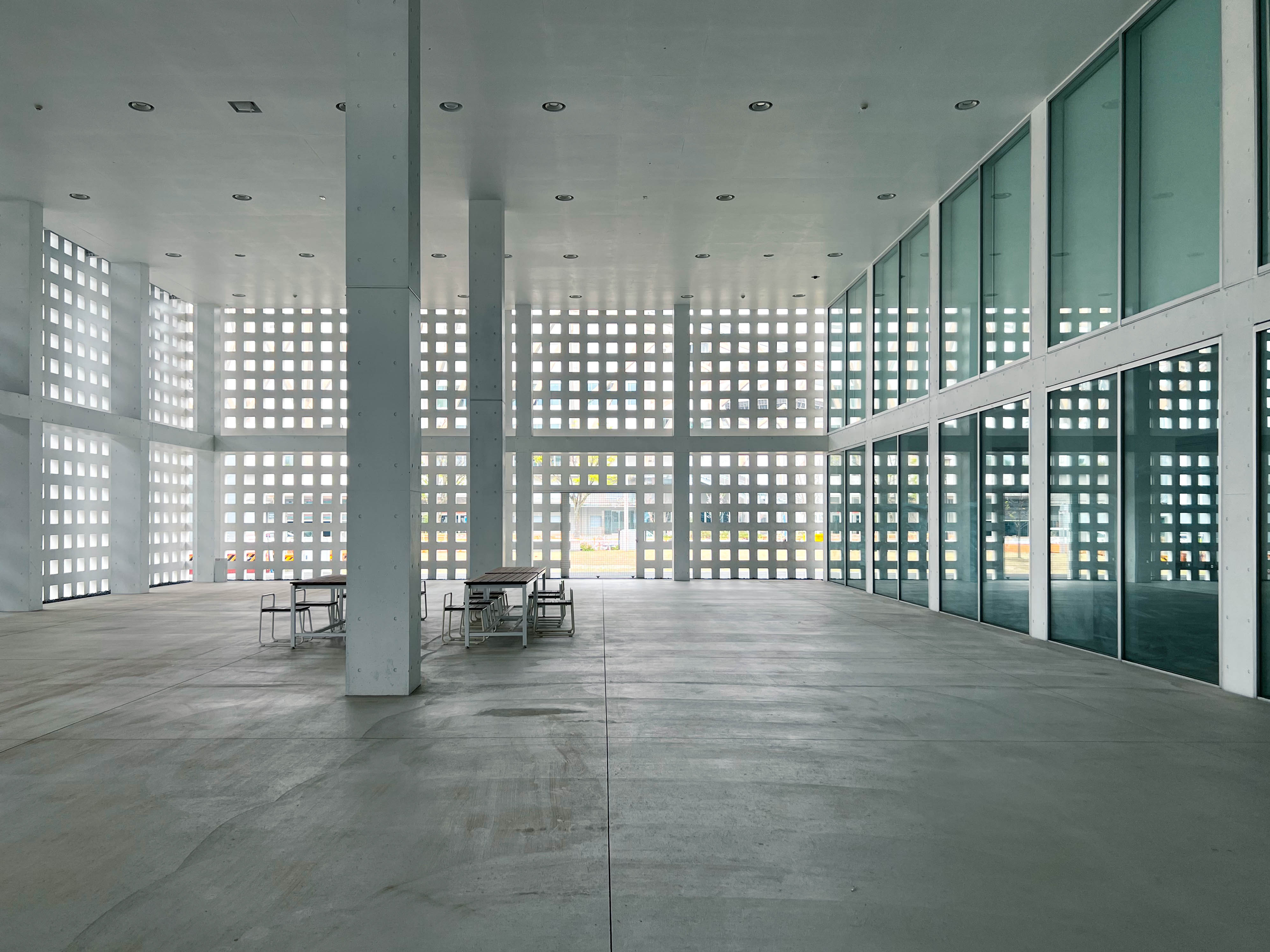 Liminal spaces in between indoors and outdoors.